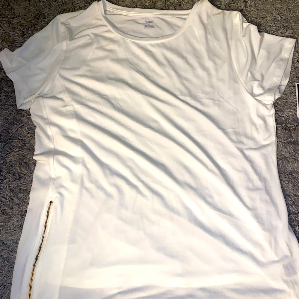 NWT XL white shirt
